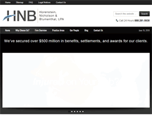 Tablet Screenshot of hnb-law.com